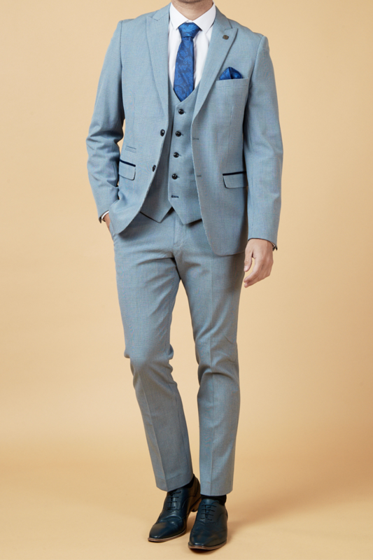 Marc Darcy Bromley Sky 3 Piece Suit