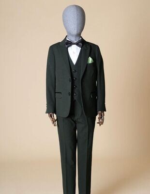 Marc Darcy Bromley Olive 3 Piece Suit- Boys