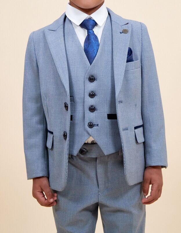 Marc Darcy Bromley Sky 3 Piece Suit- Boys