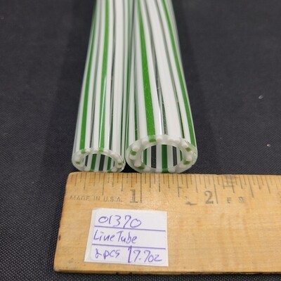 Boro Color Vac Stacked Line Tubing 2NDS - 7.7 ounces - 2nds / seconds borosilicate vac stack lined …