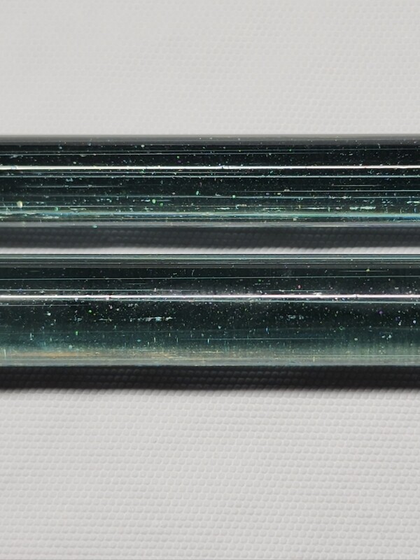 Northern Lights UV Sparkle Boro Rod Seconds at Borro Glass Studio