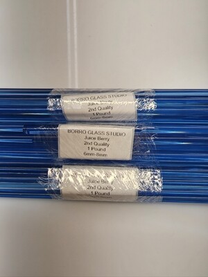 Juice Berry Boro Rod SECONDS - 2nds / seconds borosilicate color rod image 1