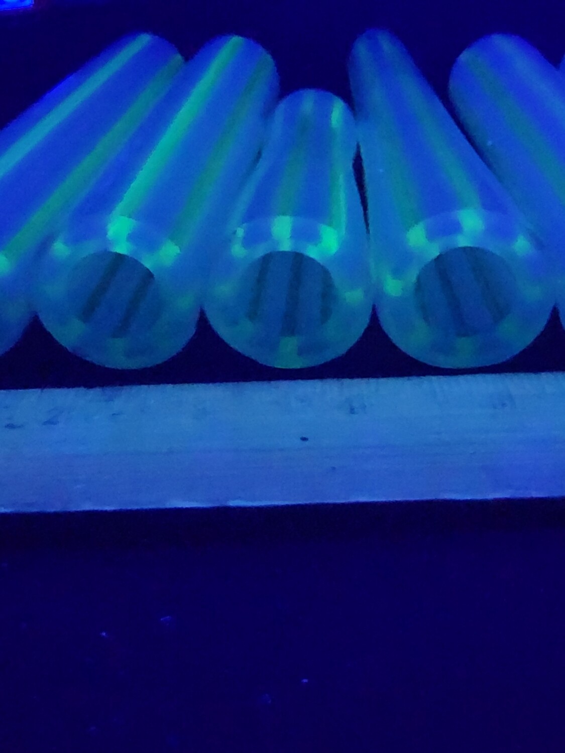 Key Lime UV Sparkle/Alien Mints Boro Glass Vac Stack Tubing 1st Quality