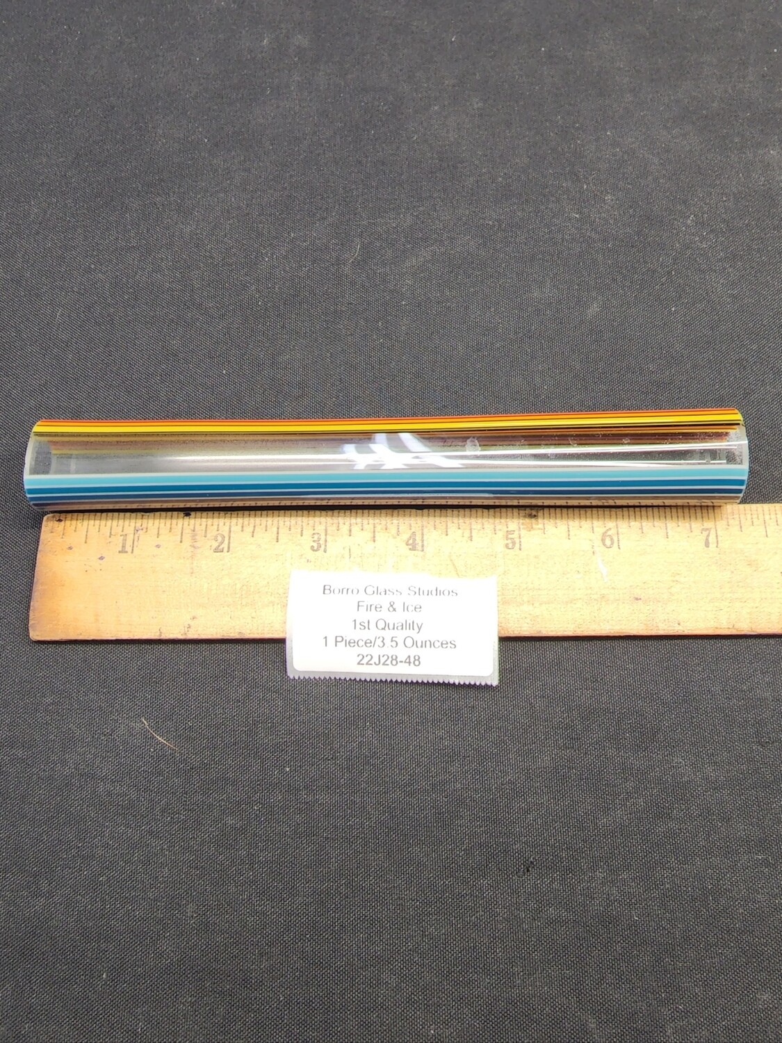 Fire & Ice Boro Vac Stacked Line Tubing - 1st Quality - 3.5 Ounces