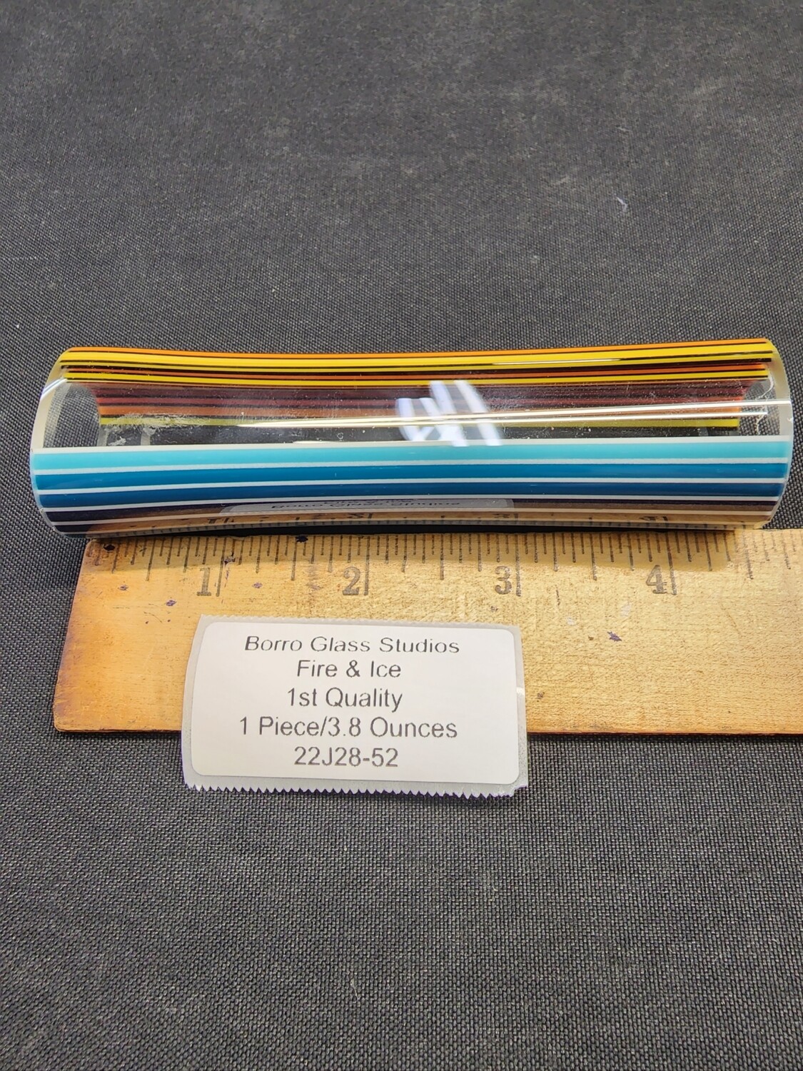 Fire & Ice Boro Vac Stacked Line Tubing - 1st Quality - 3.8 Ounces