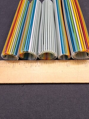 Rainbow Fade to Mint Borro Vac Stacked Line Tubing - 1st Quality