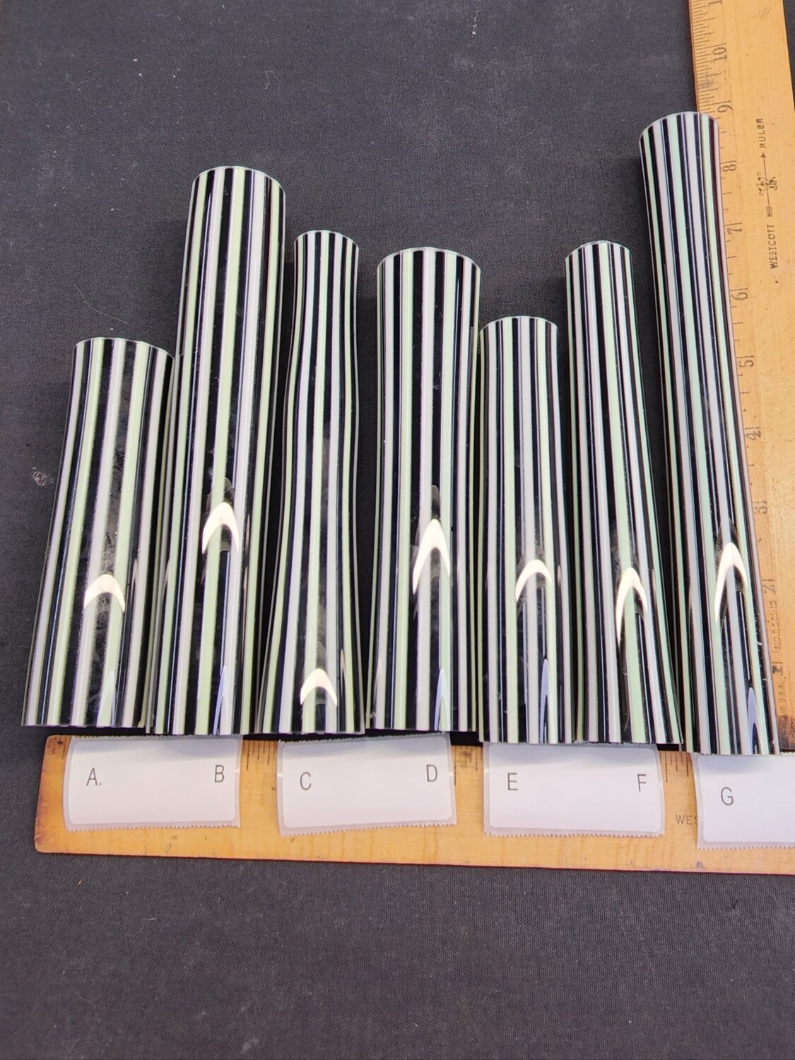 Slyme/Black/White Boro Vac Stack Line Tubing - 1st Quality