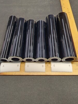 Lucy Stringers over Jet Black Boro Vac Stacked Line Tubing - 1st Quality - 1st quality borosilicate…