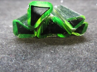 BGS Illuminati Triangle Mille - standard borosilicate millefiori cane image 1