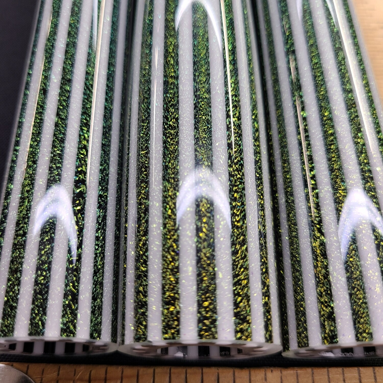 Jailhouse with Cyan Copper CBS Dichroic Boro Vac Stack Line Tubing - 1st Quality