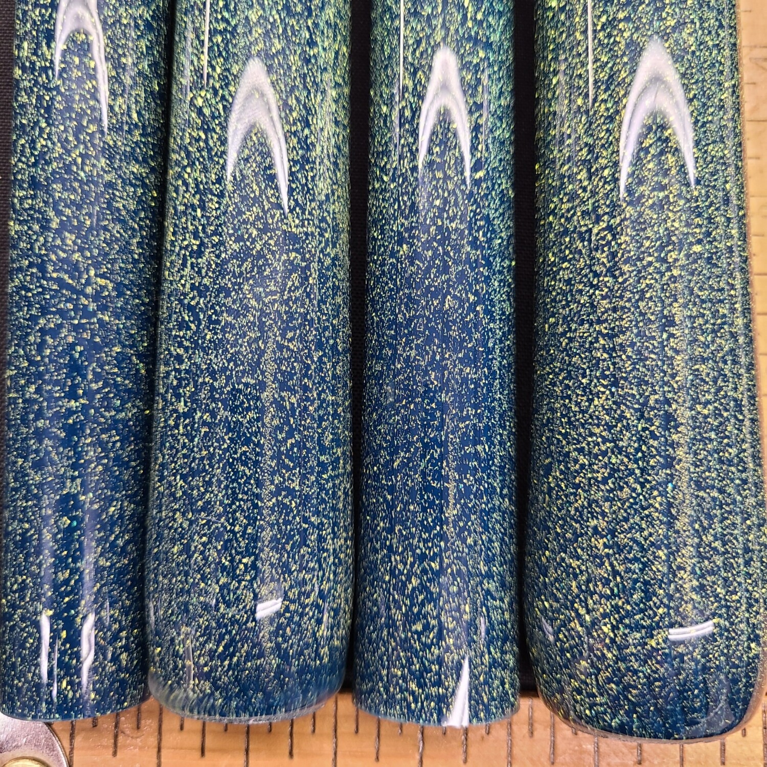 Berry Gumbolt with Cyan Copper CBS Dichroic Boro Vac Stack Line Tubing - 1st Quality