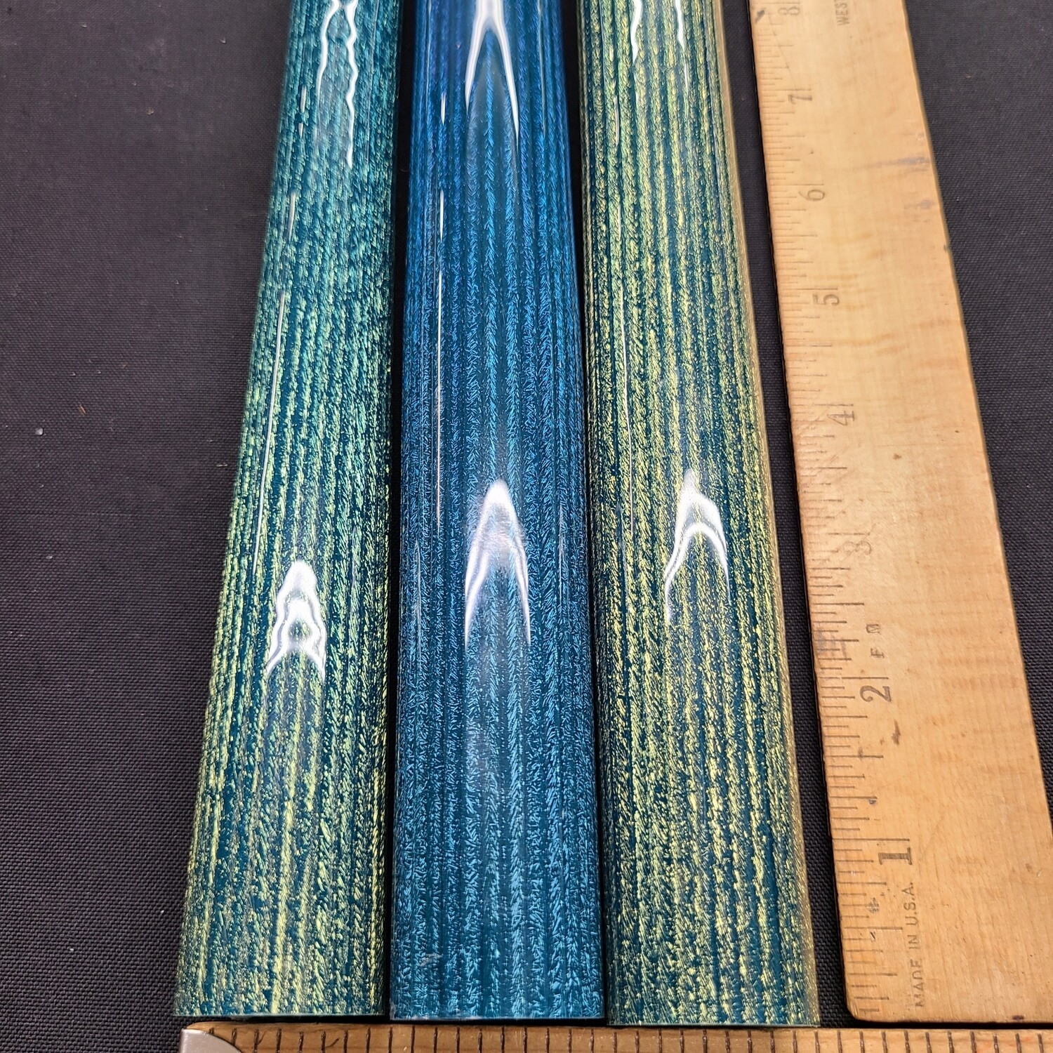 Blue Spruce with Rainbow 2 Plus CBS Dichroic Boro Vac Stack Line Tubing - 1st Quality