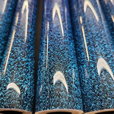 Galaxy with Red/Silver-Blue CBS Dichroic Boro Vac Stack Line Tubing - 1st Quality