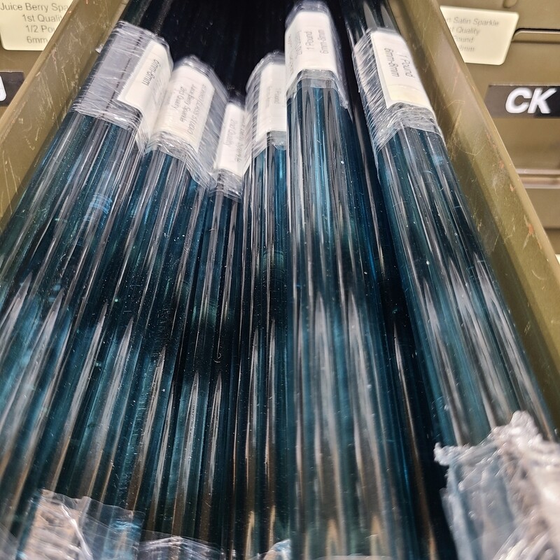 Juice Berry Sparkle Boro Rod Seconds at Borro Glass Studio