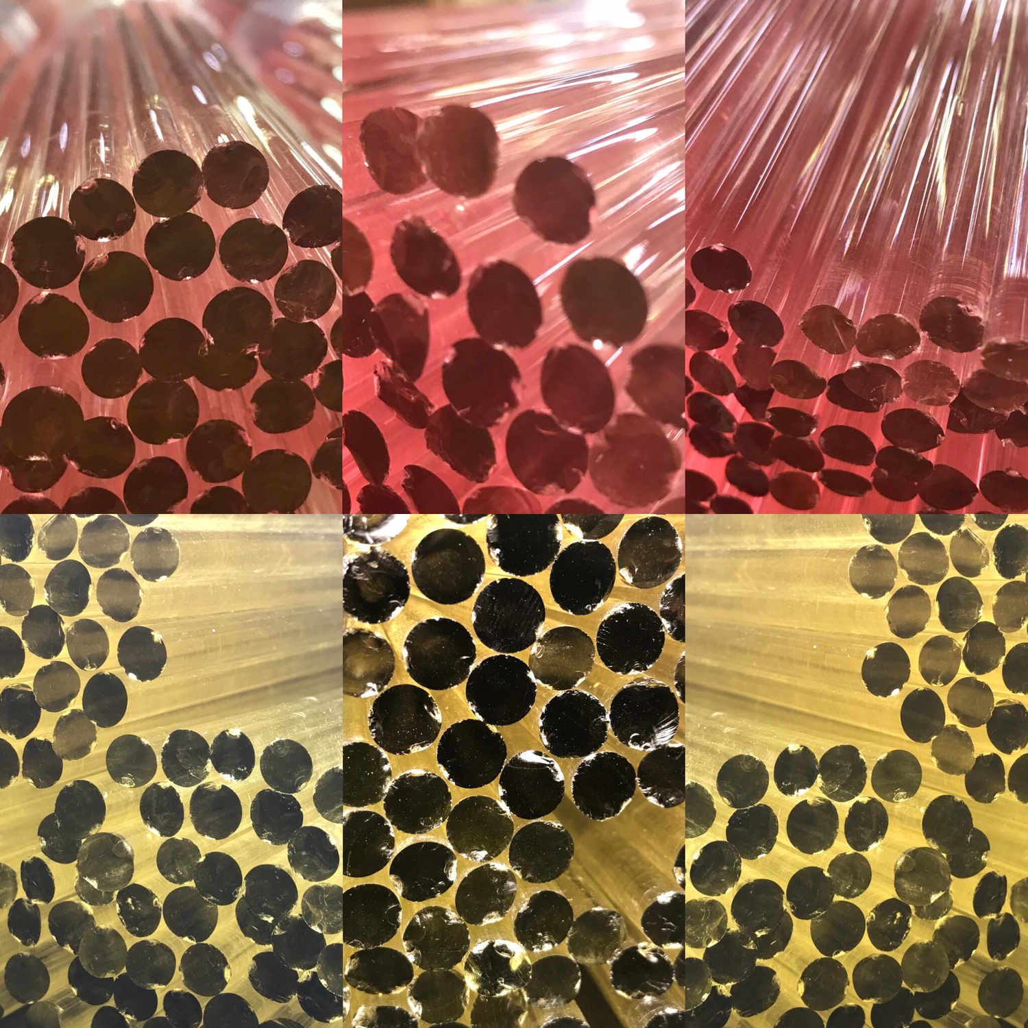 Greasy Glass Transparent Shifty Boro Rod (CFL Reactive)