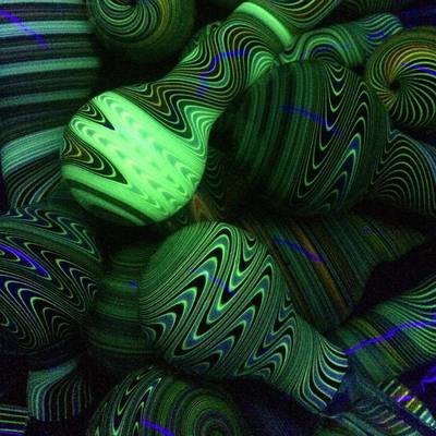 Boro Color and Illuminati  Vac Stack Lined Tubing UV Reactive