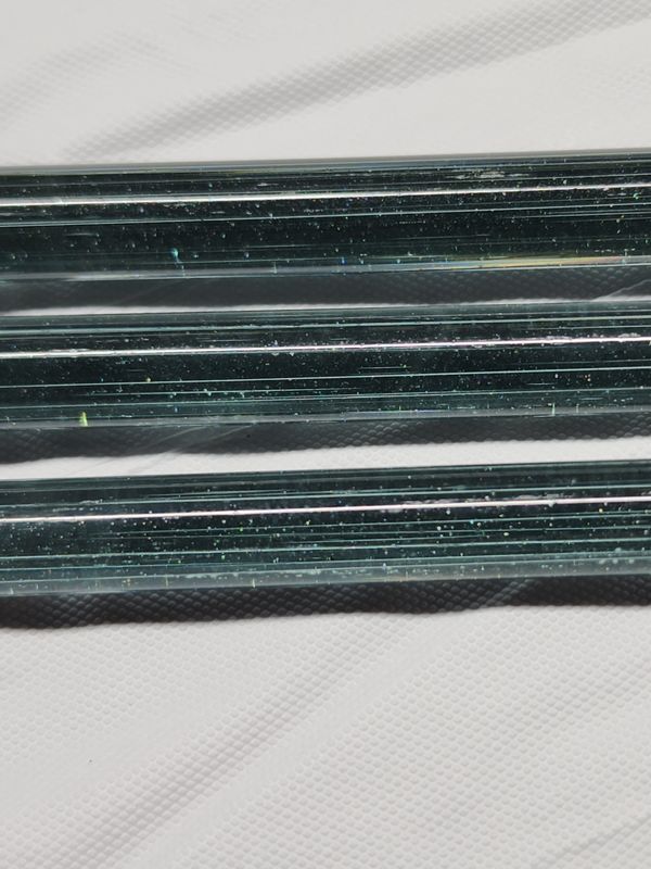 Northern Lights UV Sparkle Boro Rod at Borro Glass Studio