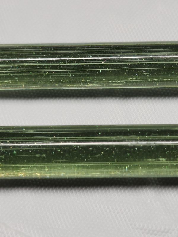 Pickle Rick UV Sparkle Boro Rod at Borro Glass Studio