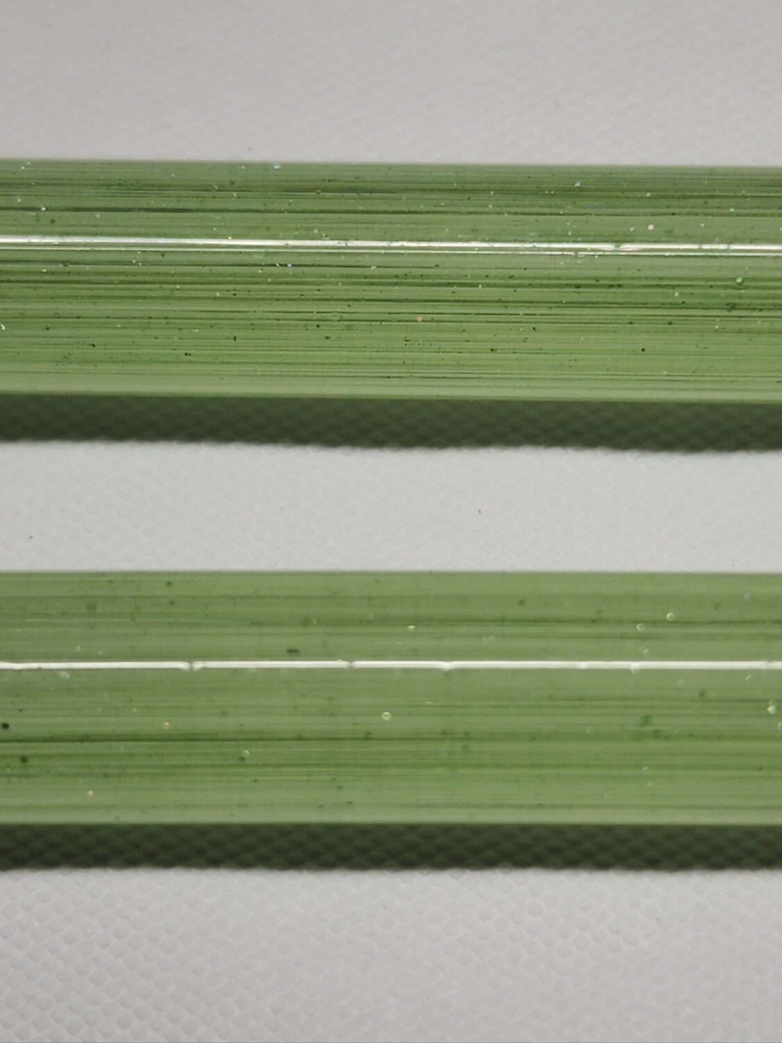 Green Satin Sparkle Boro Rod Seconds at Borro Glass Studio