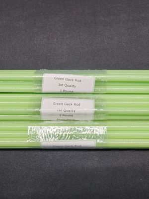Green Gack Boro Rod - 1st quality borosilicate color rod image 1