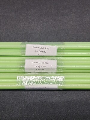 Green Gack Boro Rod - 1st quality borosilicate color rod image 1