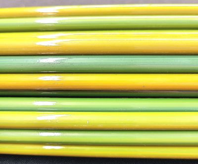 "Honey Pot" DBL Layer Rod - standard double-layer borosilicate color rod image 1