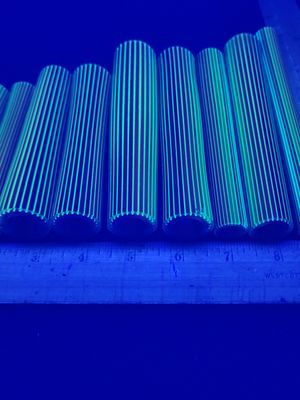 Rainbow Fade W/Illumanti Stringers Boro Vac Stacked Line Tubing - 1st Quality - 1st quality borosil…