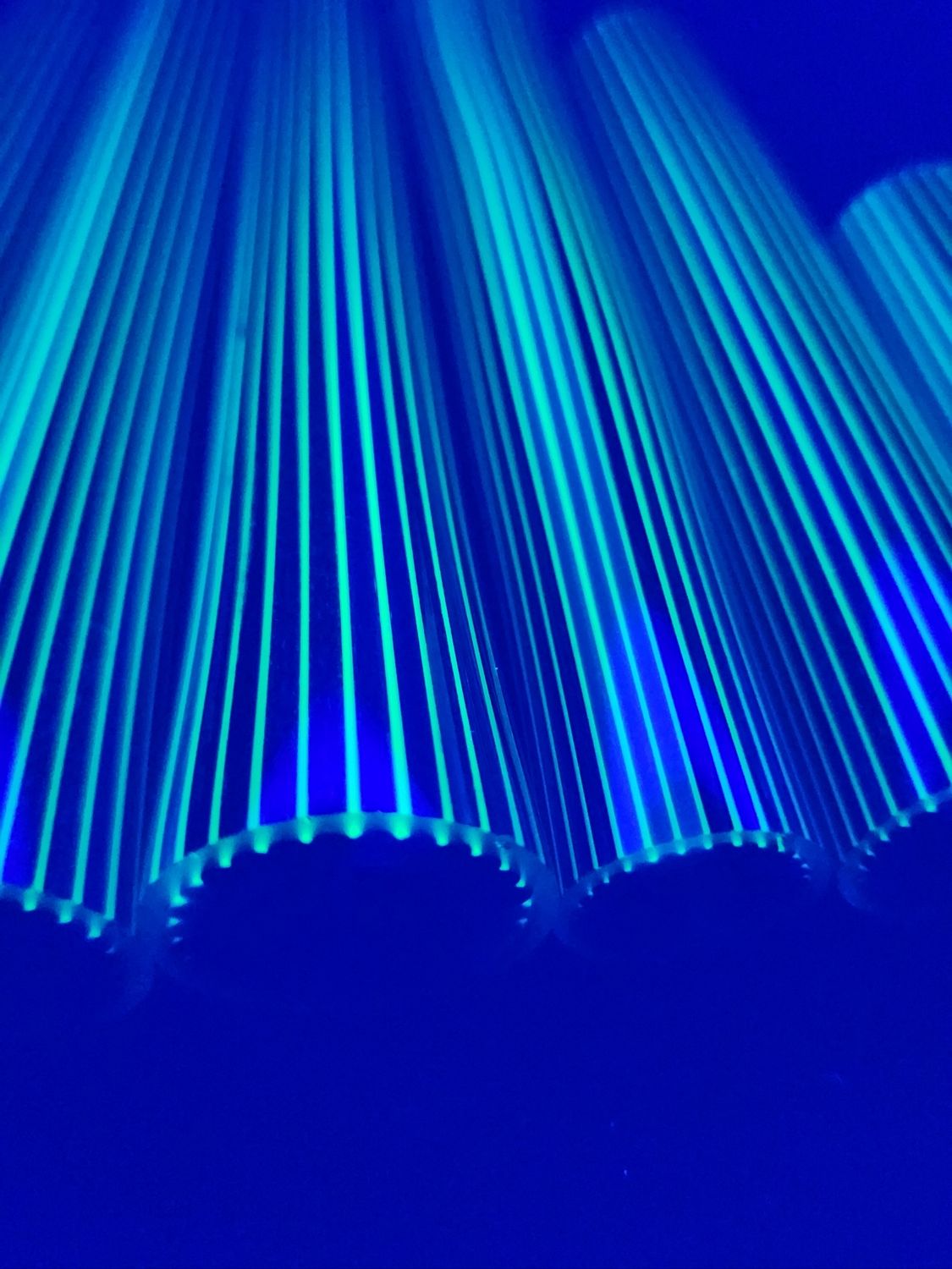 Lapis/Steelwool/Jet Black/Grey W/Illumanti Stringers Boro Vac Stacked Line Tubing - 1st Quality - 1…