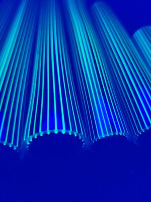 Lapis/Steelwool/Jet Black/Grey W/Illumanti Stringers Boro Vac Stacked Line Tubing - 1st Quality - 1…
