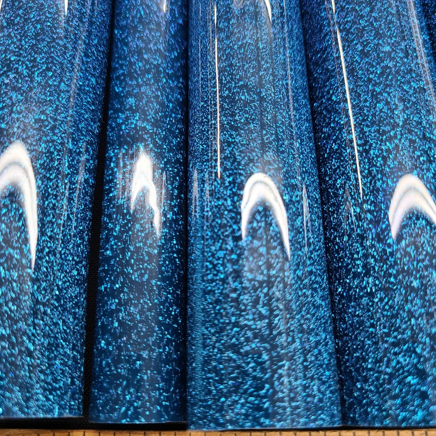 Berry Gumbolt with Red/Silver-Blue CBS Dichroic Boro Vac Stack Line Tubing - 1st Quality - 1st qual…