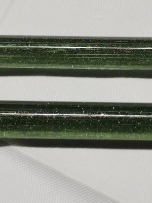 Key Lime UV Sparkle Boro Rod - 2nds - 2nds / seconds borosilicate color rod