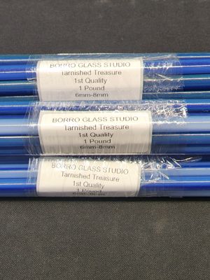 "Tarnished Treasure" DBL Layer Rod - ODD - odds / one-off double-layer borosilicate color rod image…