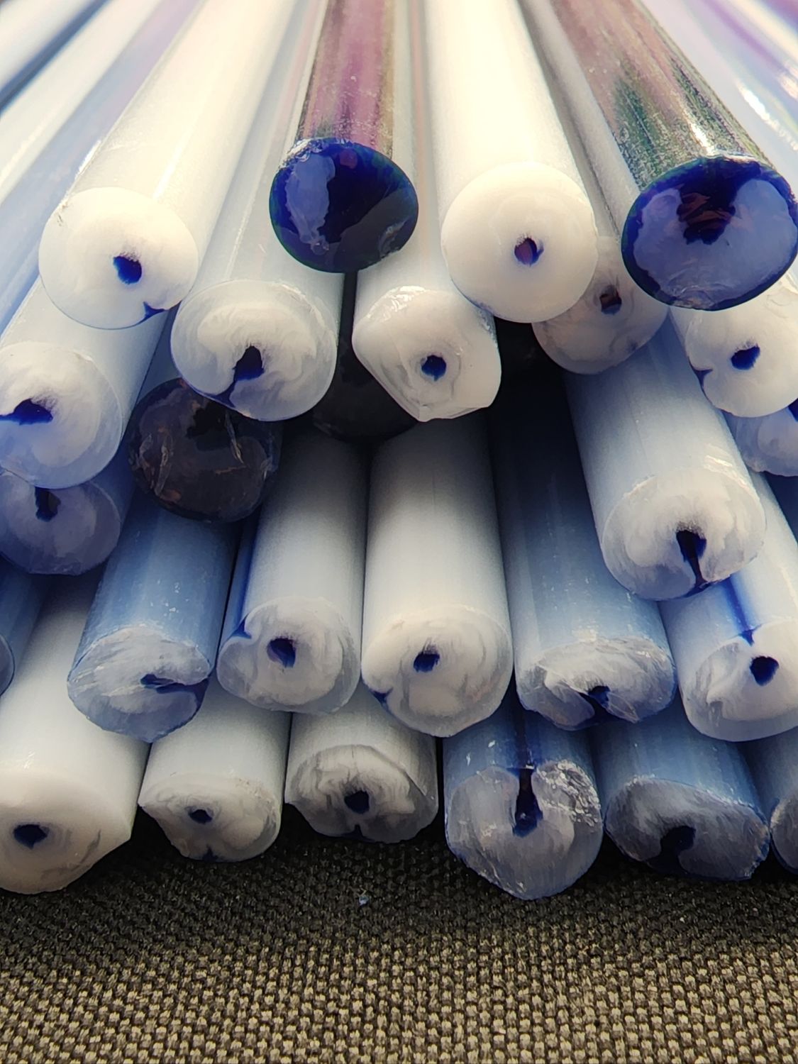 "Tarnished Treasure" DBL Layer Rod - ODD - odds / one-off double-layer borosilicate color rod