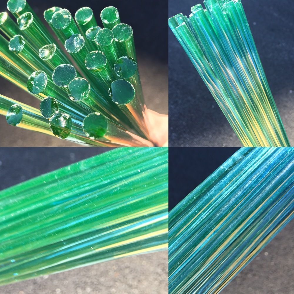 DayGlow Boro UV Rod - 2nd - 2nds / seconds borosilicate color rod