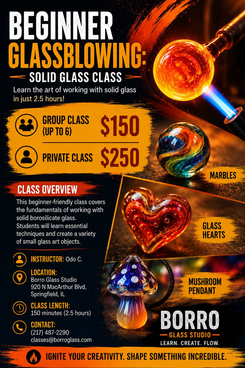 Introduction to Flame Working (Bench Torch)
