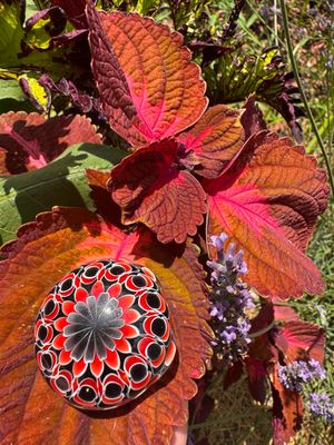 Dot Stack Pendant - standard handmade borosilicate glass art