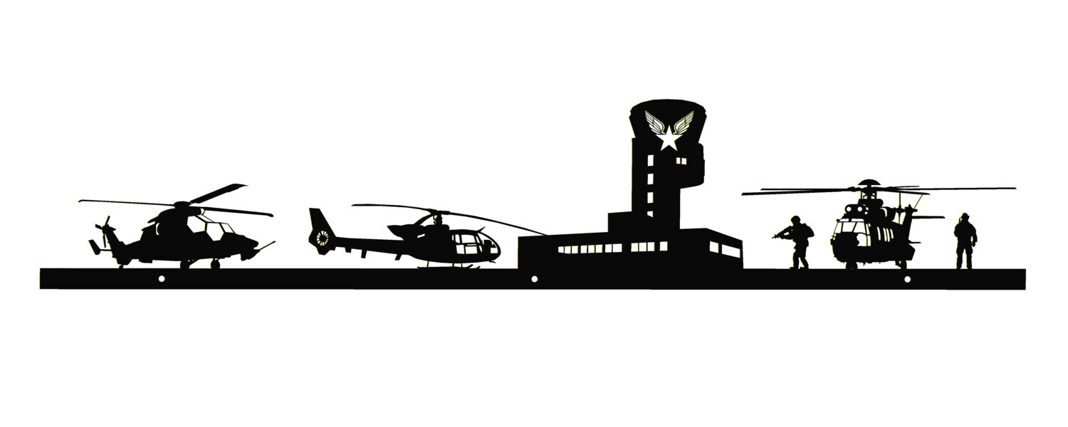 ALAT décoration murale hélicoptères militaires Tigre Gazelle Caracale