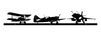 Chasseurs décoration murale avions militaires