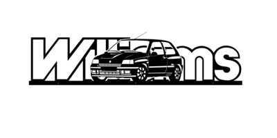 Renault Clio Williams décoration murale voiture