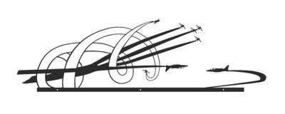 PAF Voltige décoration murale avion militaire armée de l&#39;air