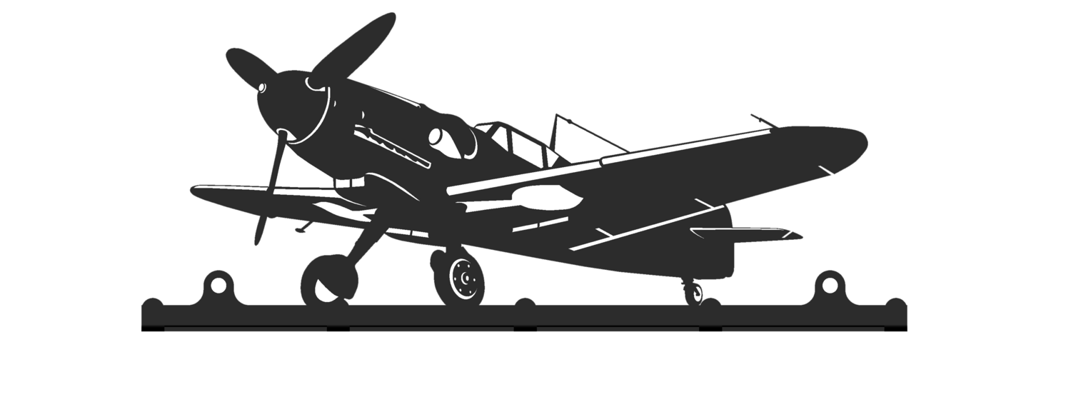 Accroche clés 25cm Messerschmitt Bf109 décoration murale avion