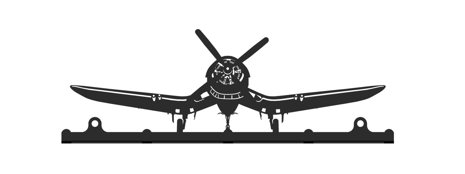 Accroche clés 25cm Corsair F4U décoration murale avion