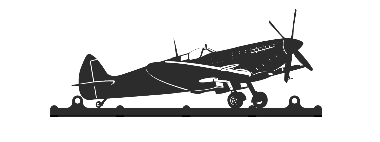 Accroche clés 25cm Supermarine Spitfire décoration murale avion