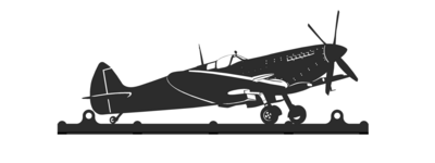 Accroche clés Supermarine Spitfire décoration murale avion