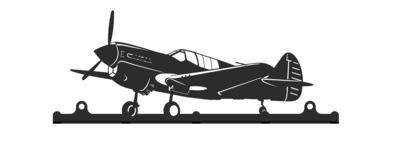 Accroche clés 25cm P40 décoration murale avion