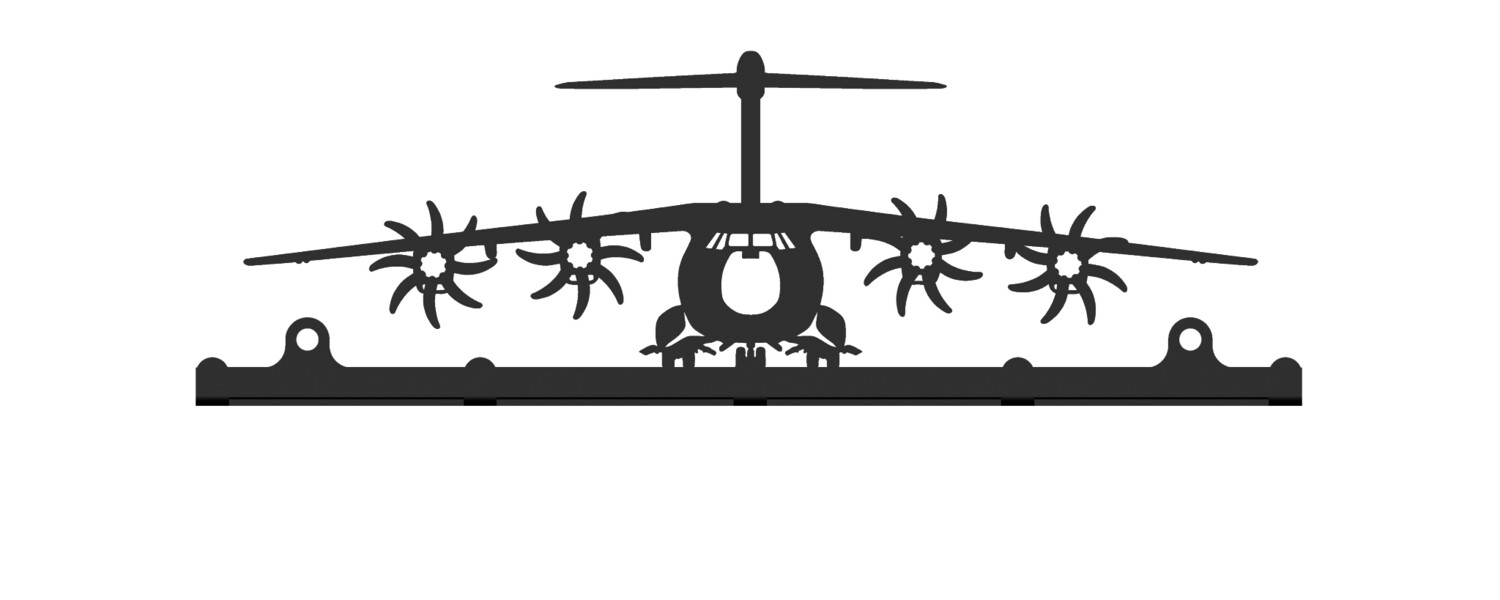 Accroche clés 25cm A400m décoration murale avion