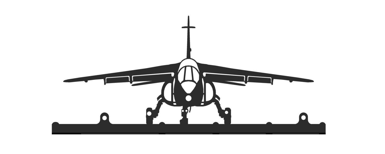 Accroche clés 25cm Alphajet décoration murale avion