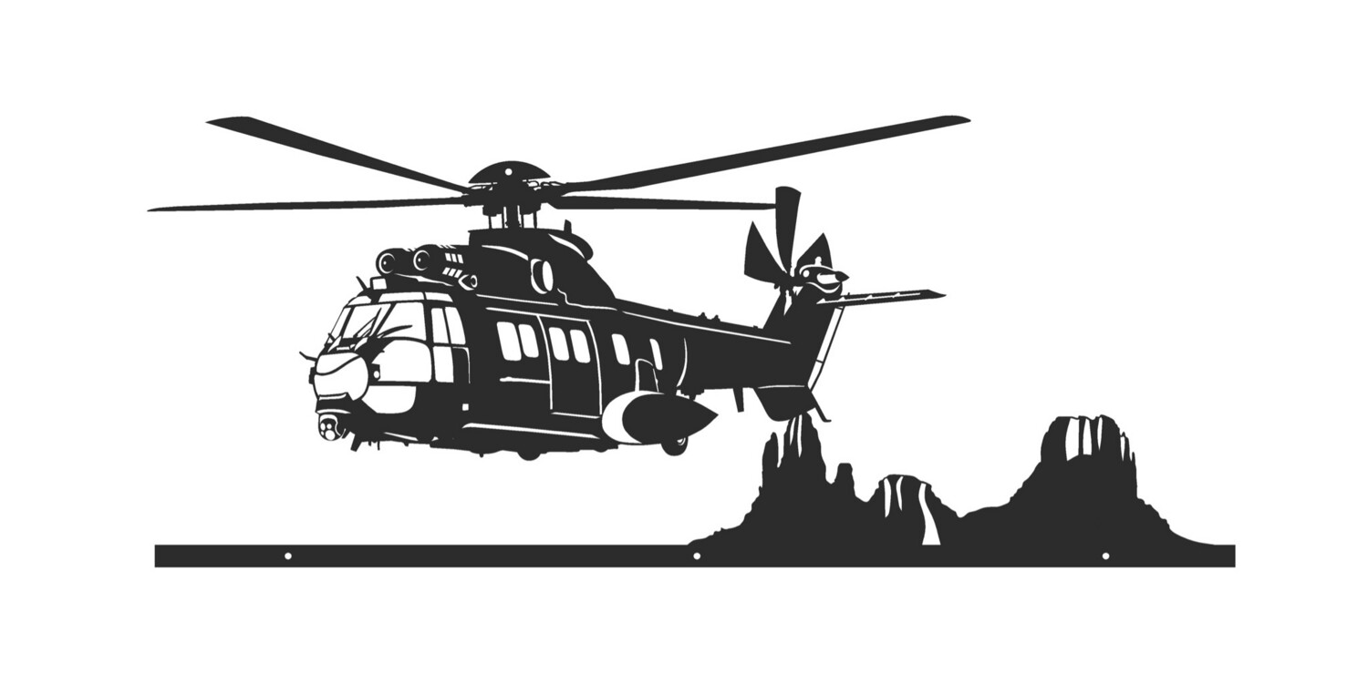 Cougar Voltac décoration murale hélicoptère militaire armée de terre