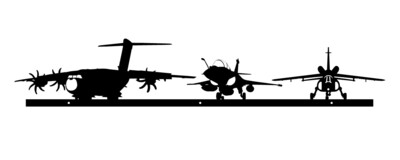 Armée de l'air décoration murale avions militaires Alphajet A400m Rafale