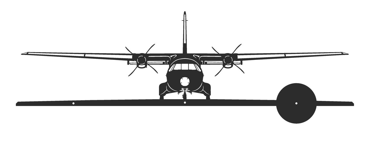 CASA CN 235 avec support patch ( fixation par velcro)